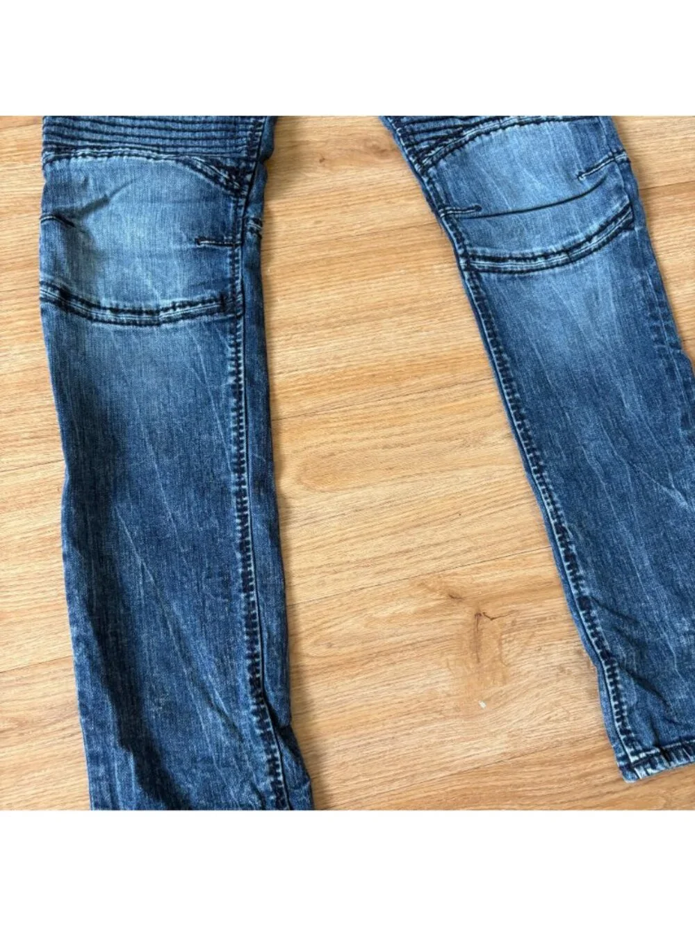 True Religion Rocco Relaxed Skinny Moto Leg MR Denim Jeans Blue Men’s Size 30